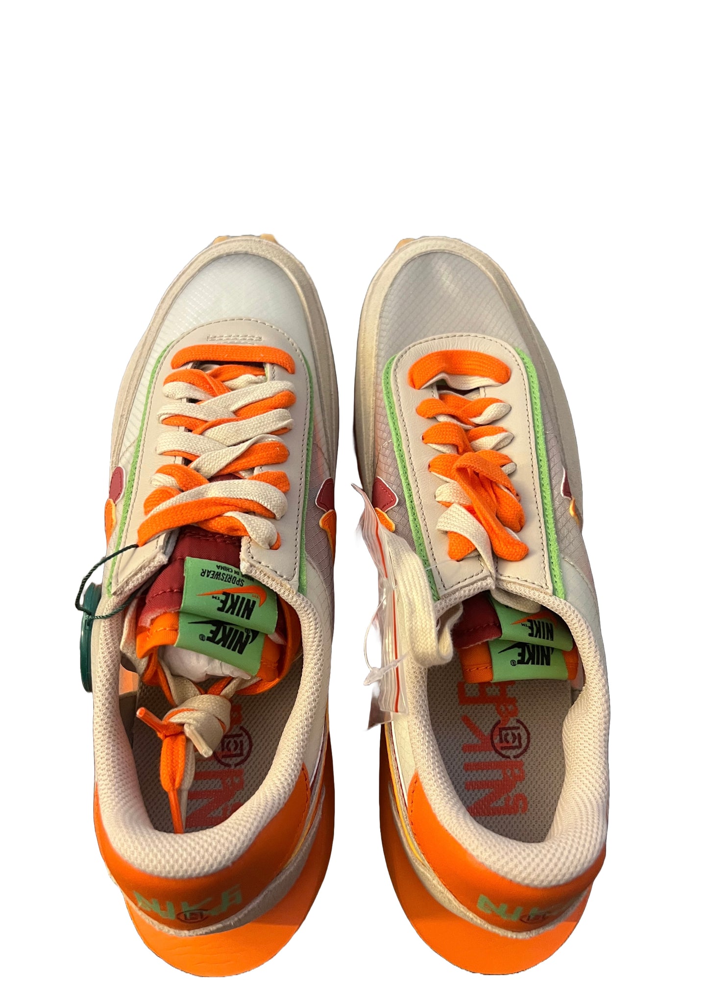 NIKE LDWAFFLE X CLOT X SACAI NET ORANGE BLAZE