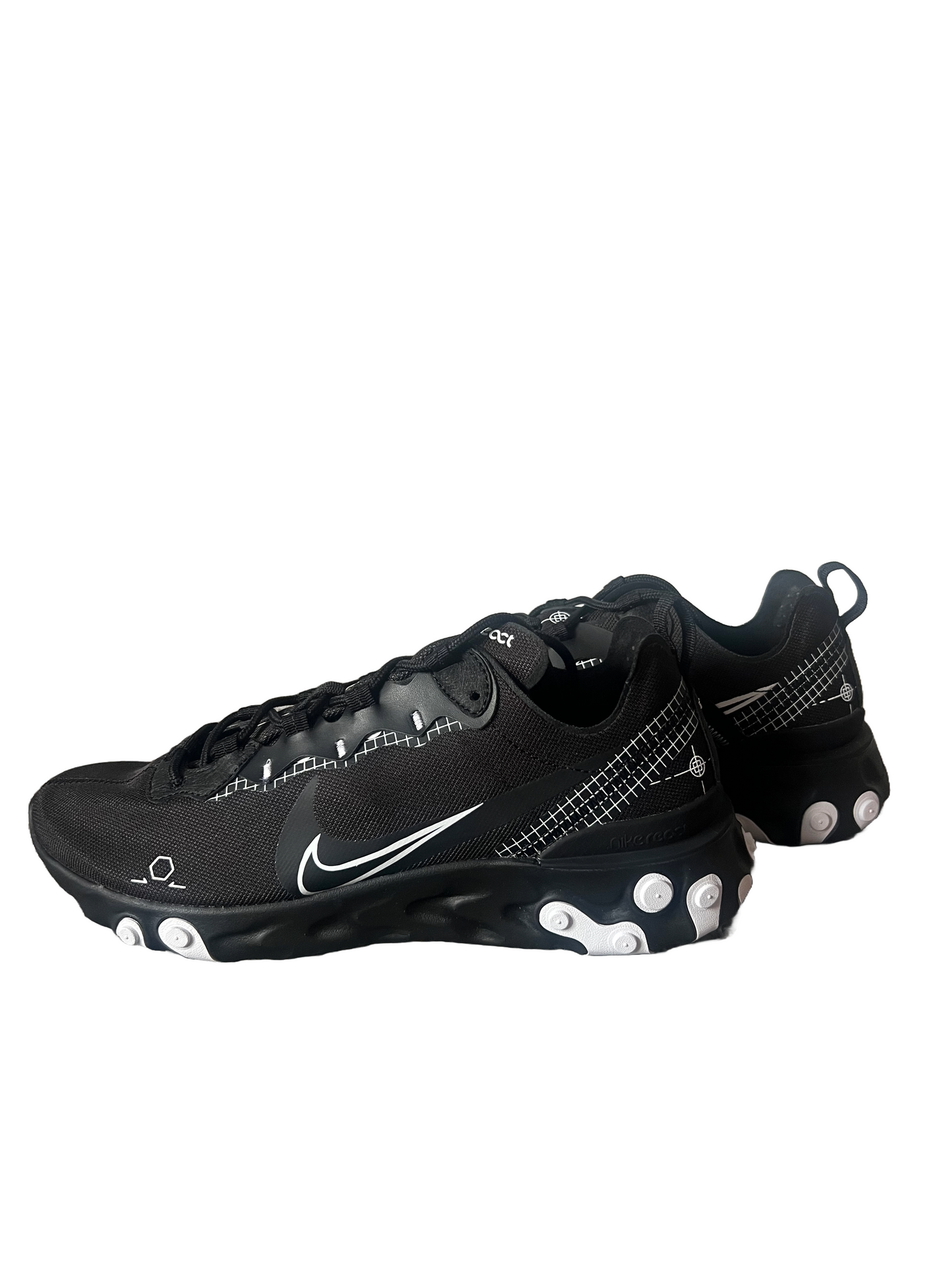 Nike React Element 55 'Reverse Schematic - Black' CU3009-001