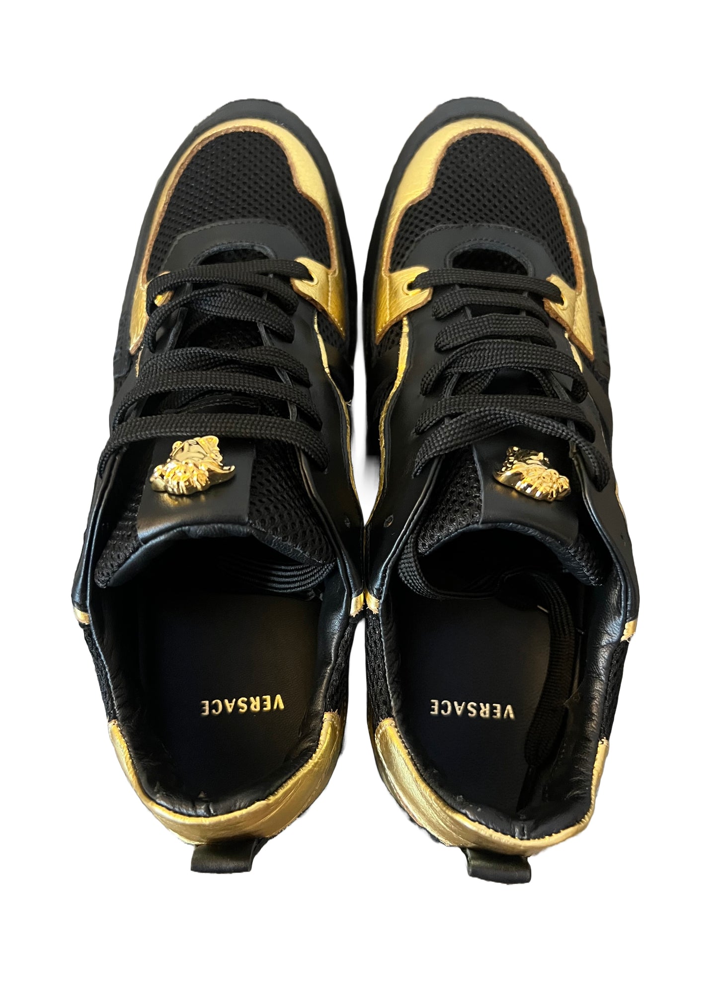 VERSACE GREEK KEY SNEAKERS - BLKGLD