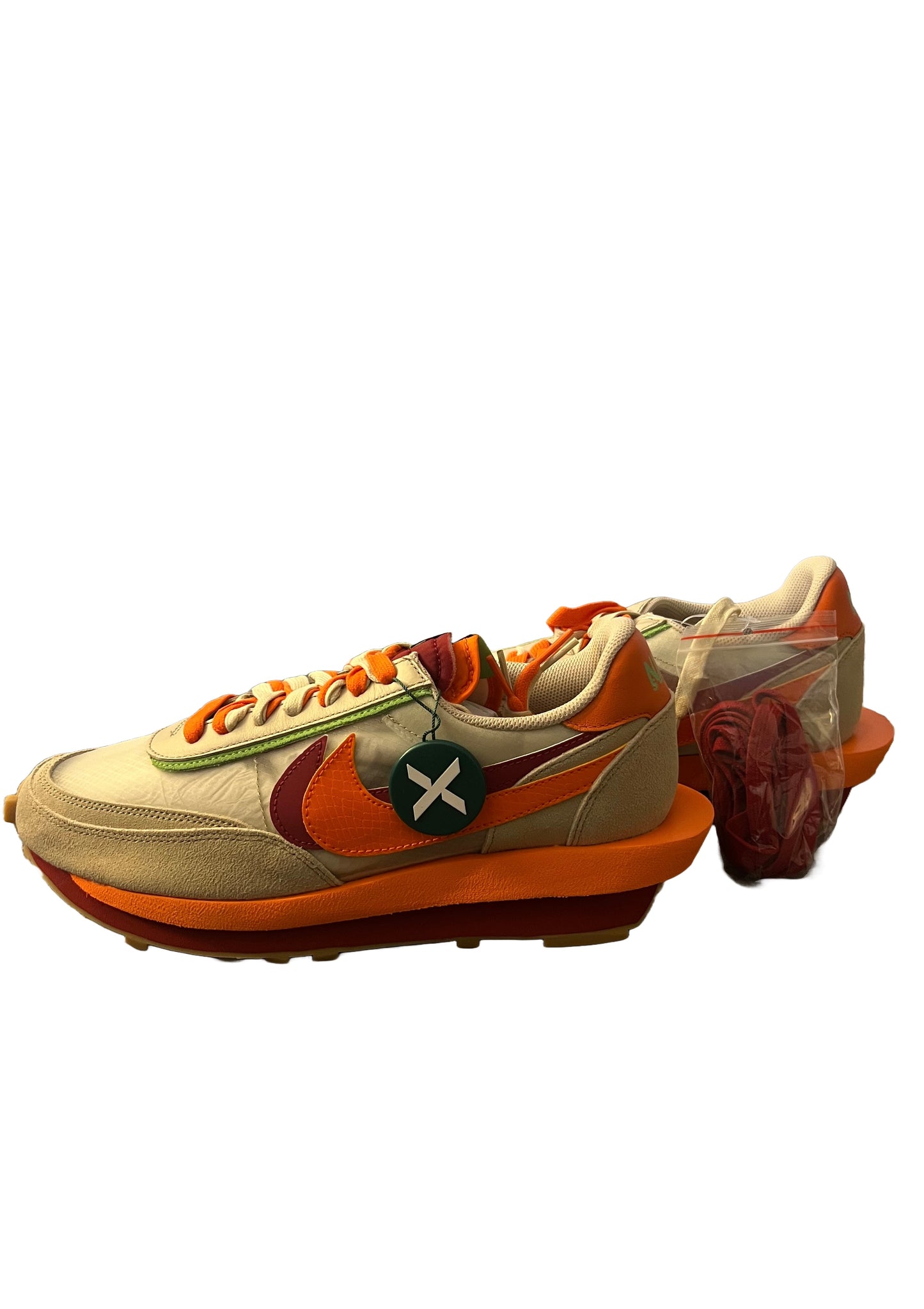 NIKE LDWAFFLE X CLOT X SACAI NET ORANGE BLAZE